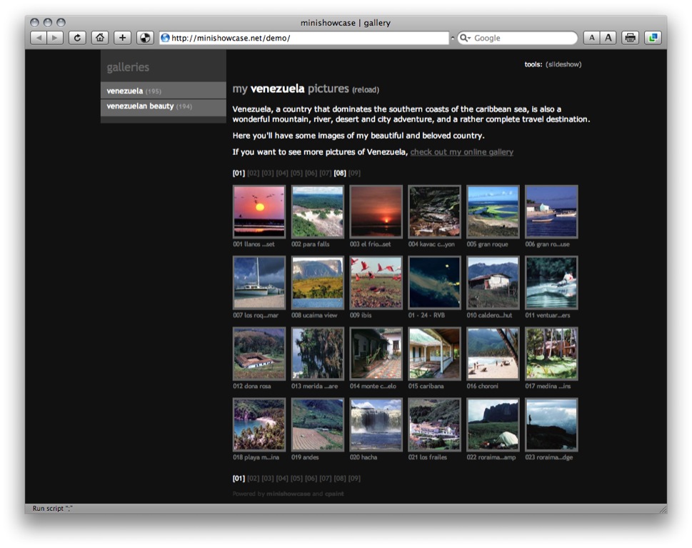 minishowcase Photo Gallery
