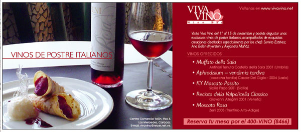 VivaVino Flyers and Printed Material